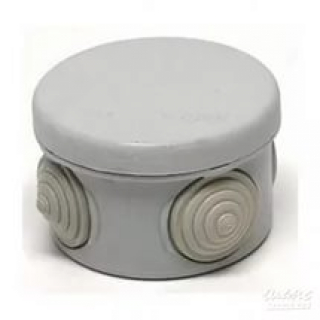 Коробка распределительная круглая 65x45 мм цвет серый