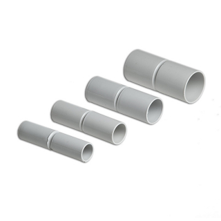 Муфта стыковая для труб 25мм (серая)